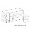 Longwall  Space saver single bed with Cupboards & Drawers